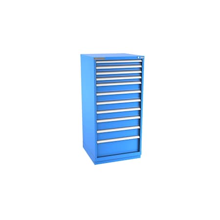 Champion Tool Storage Modular Drawer Cabinet, 11 Drawer, Blue, Steel, 28 in W x 28-1/2 in D x 59-1/2 in H S27001101ILCFTB-BB